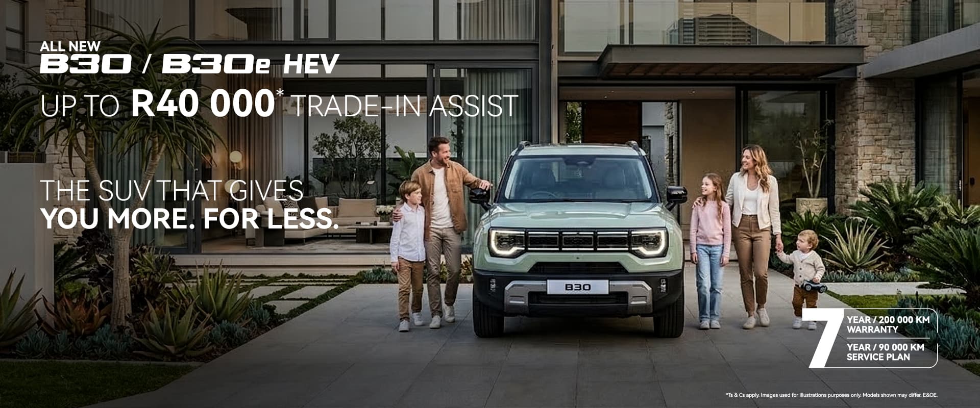 BAIC B30 and B30e HEV Trade-In Assist Slider Banner