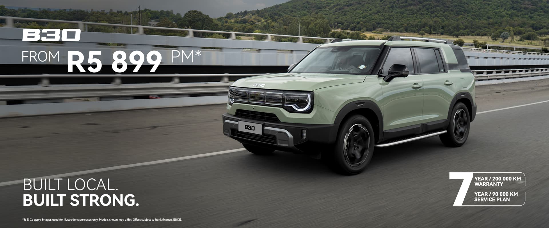 BAIC B30 Monthly Offer