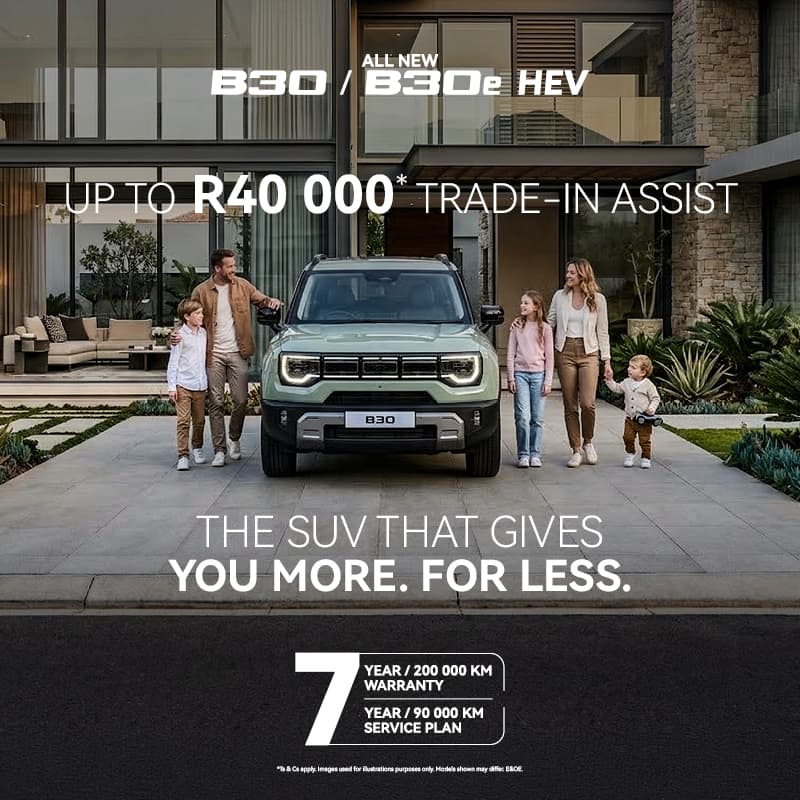 BAIC B30 / B30e HEV Trade-In Assist Offer